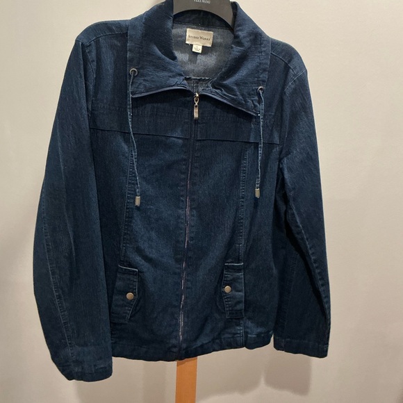 Studio Works Dark Blue Jean Jacket - Picture 1 of 4